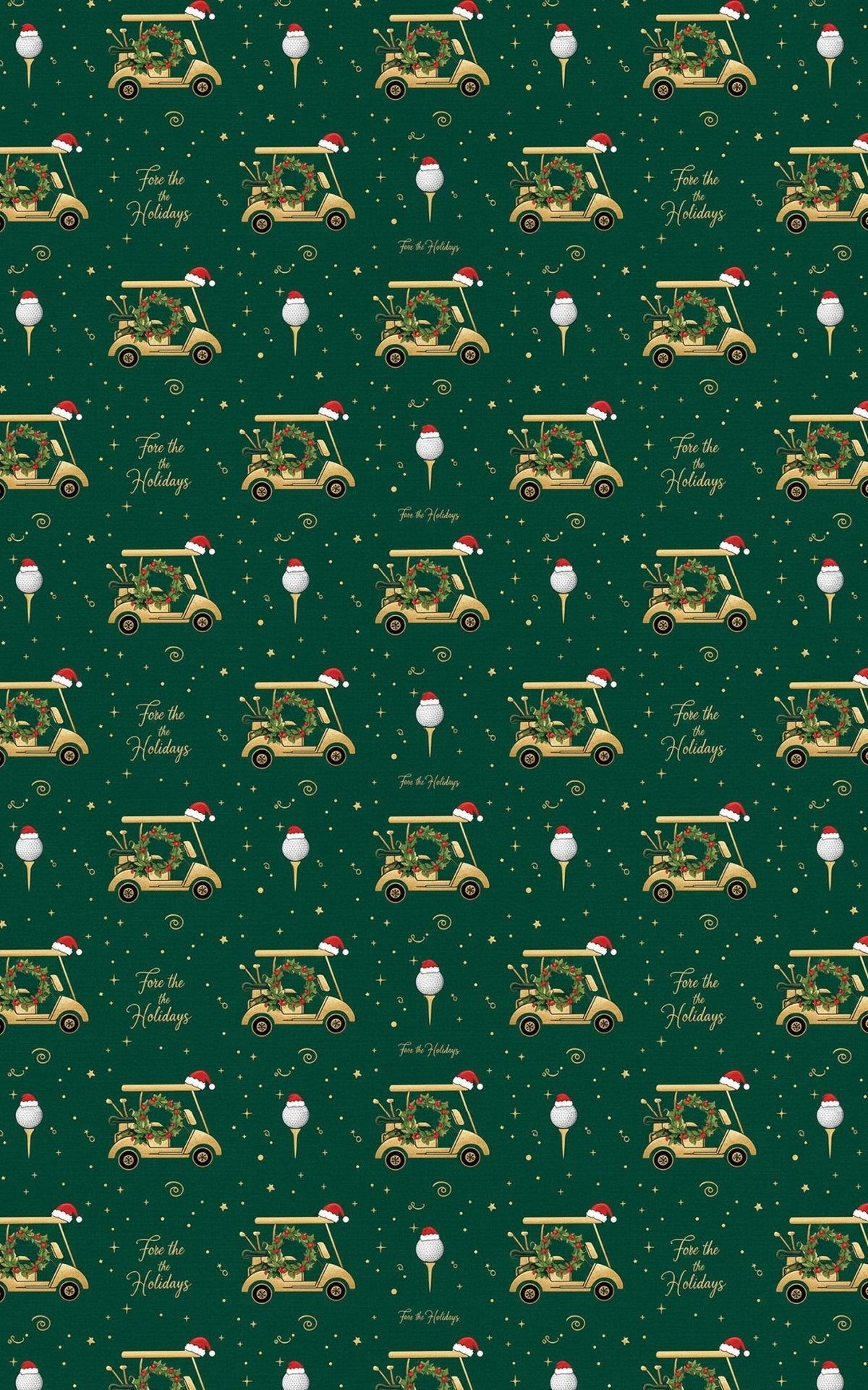 Fairway Festivities Wrapping Paper