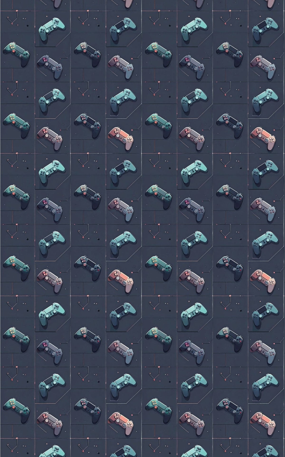 Controller Core Grid Wrapping Paper
