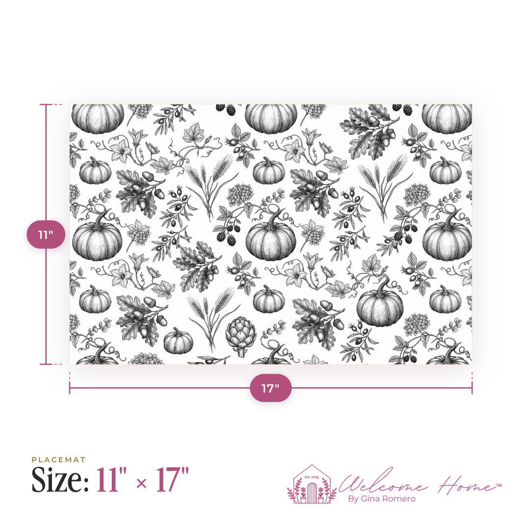 Thanksgiving 2026 Placemat Set