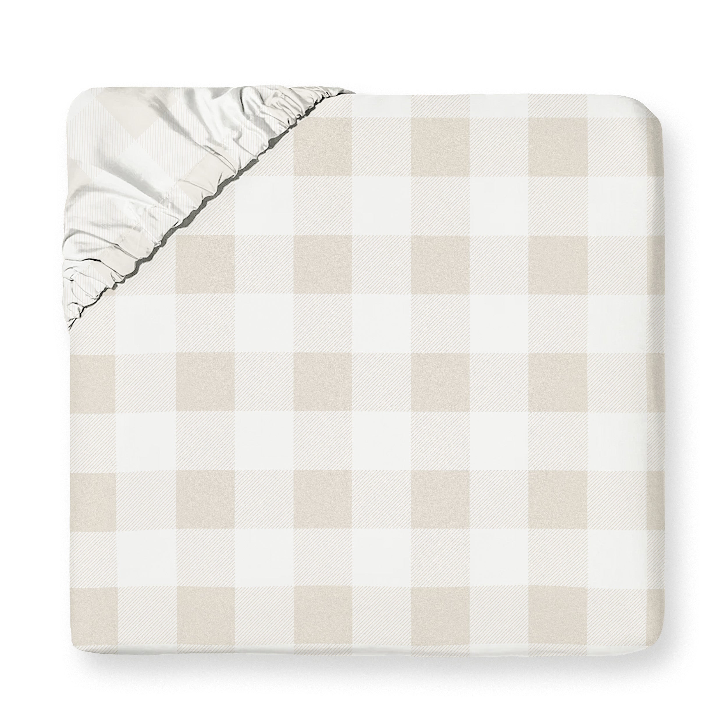 Organic Kids Fitted Sheet - Plaid