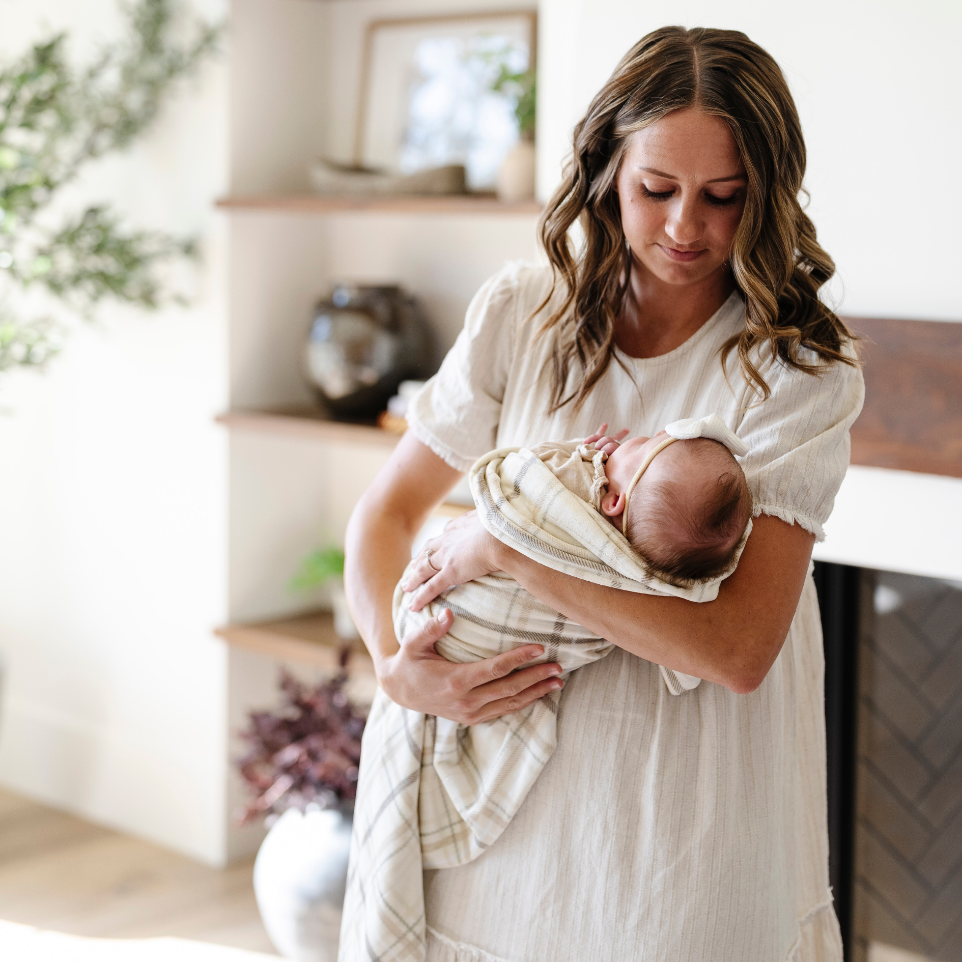 Minky Stretch Receiving Blankets