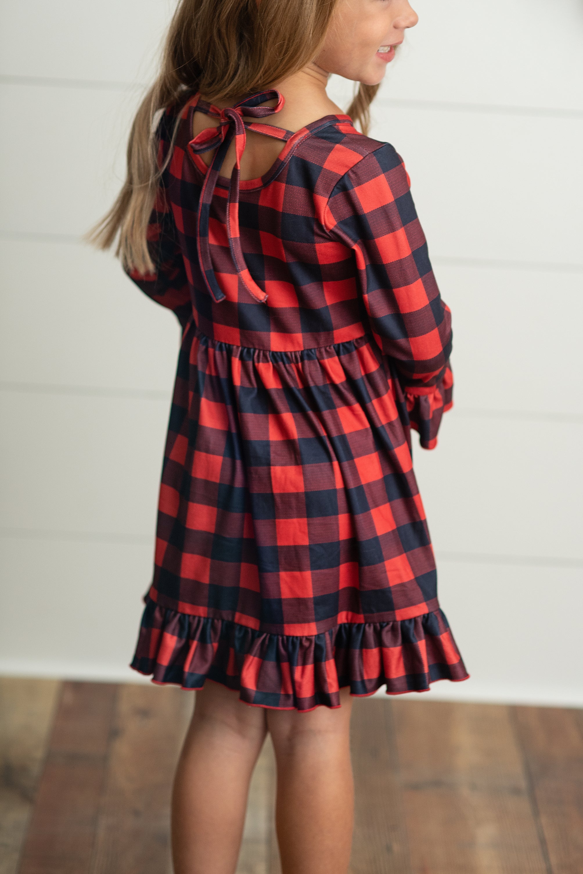 Plaid Reindeer Dress