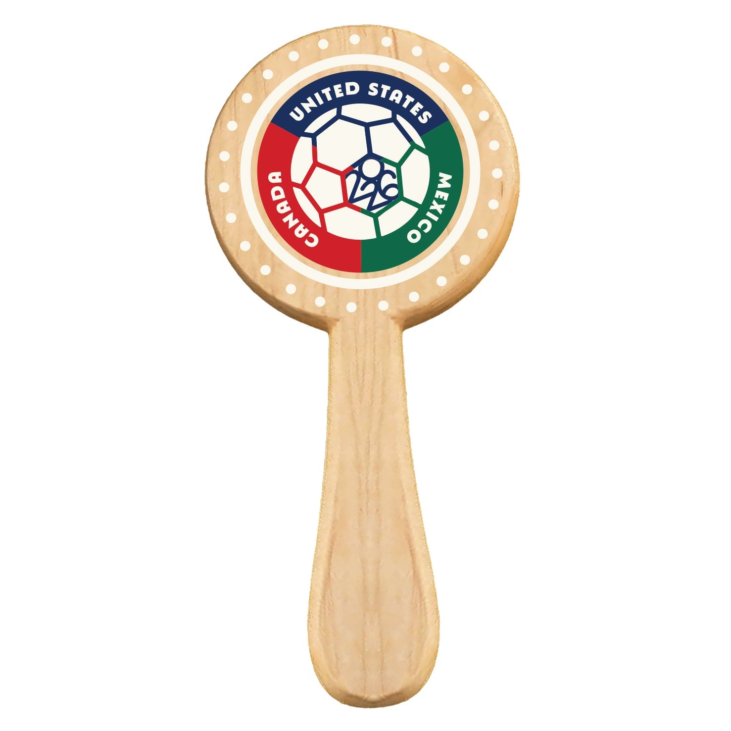 Maple Wood Soccer Fan Cheer Stick | Usa Made Match Day Noise Maker