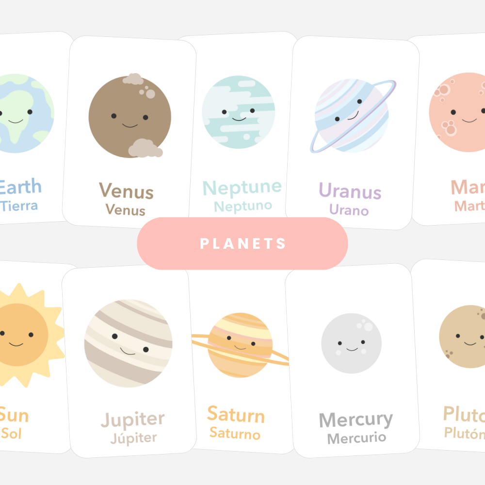 Space Planet Flashcards