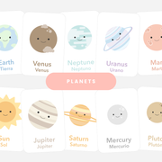 Space Planet Flashcards