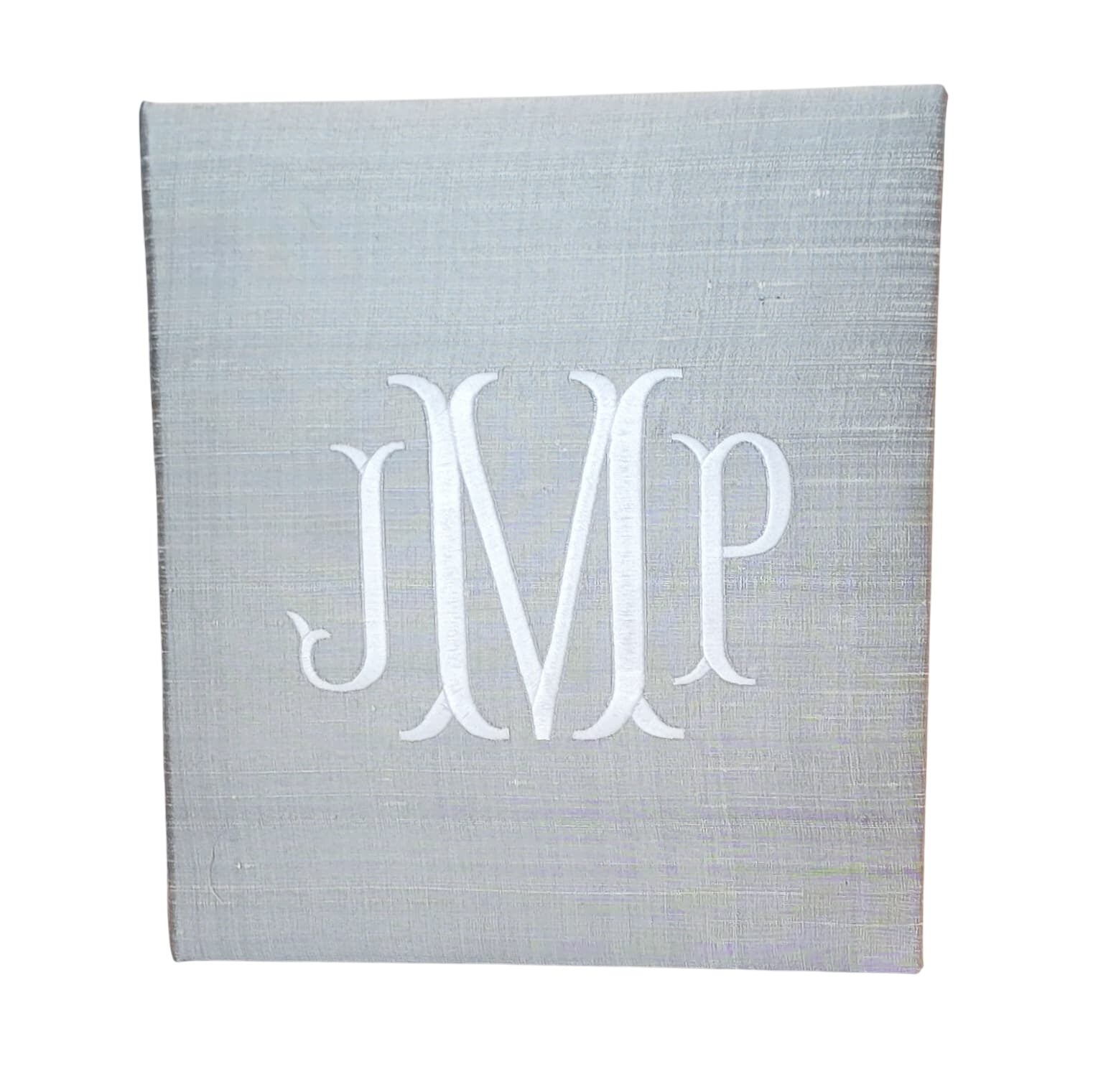 Baby Memory Book - Platinum Silk (w/o Bow)