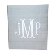 Baby Memory Book - Platinum Silk (w/o Bow)