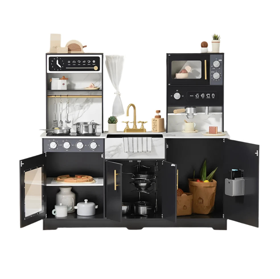 Tiny Land® Trendy Black Style Play Kitchen