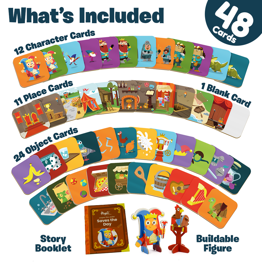 Story Starters: Create A Story Cards For Kids - Jasper Edition