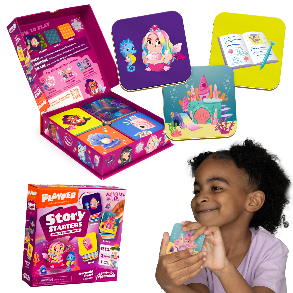 Story Starters: Create A Story Cards For Kids - Mermaid Pearl Edition