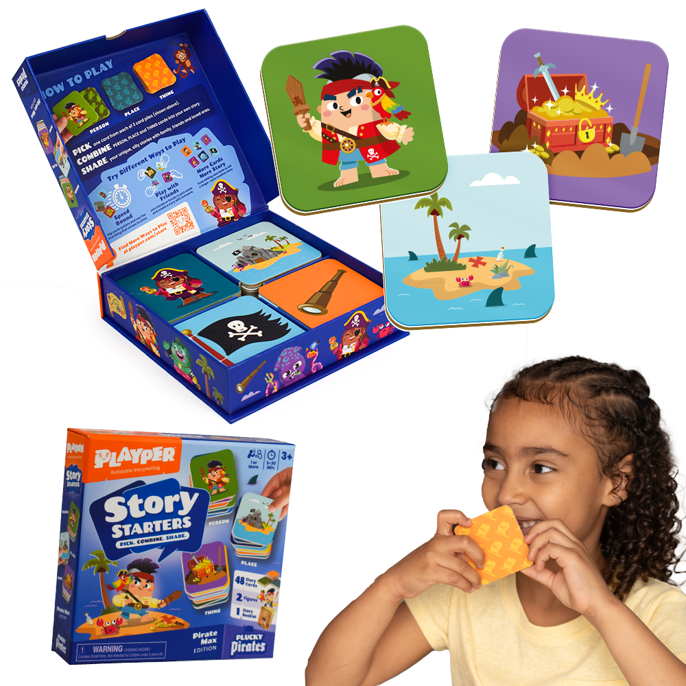 Story Starters: Create A Story Cards For Kids - Pirate Max Edition