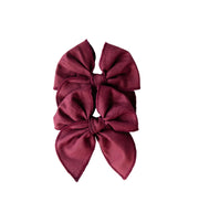 Garnet | Pigtail Set - Petite Party Bow