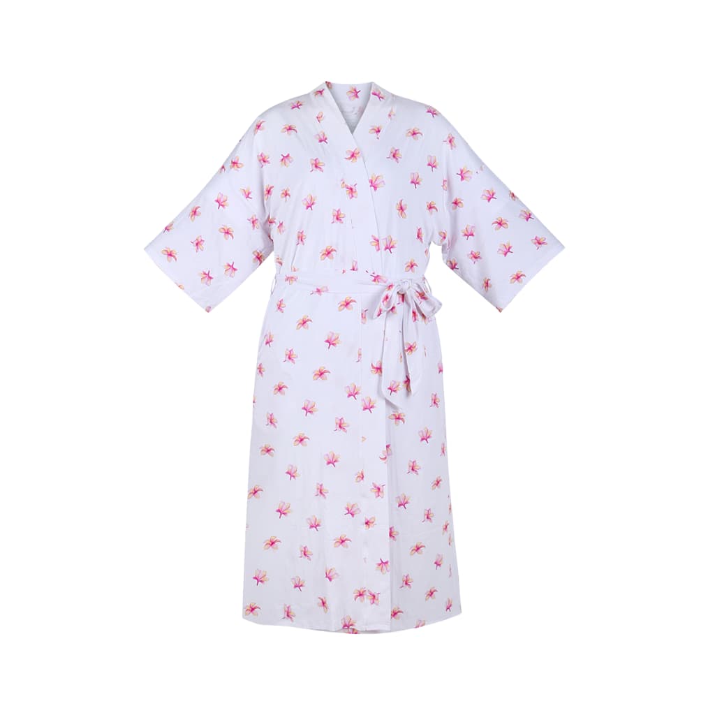 Plumeria Bamboo Mama Robe