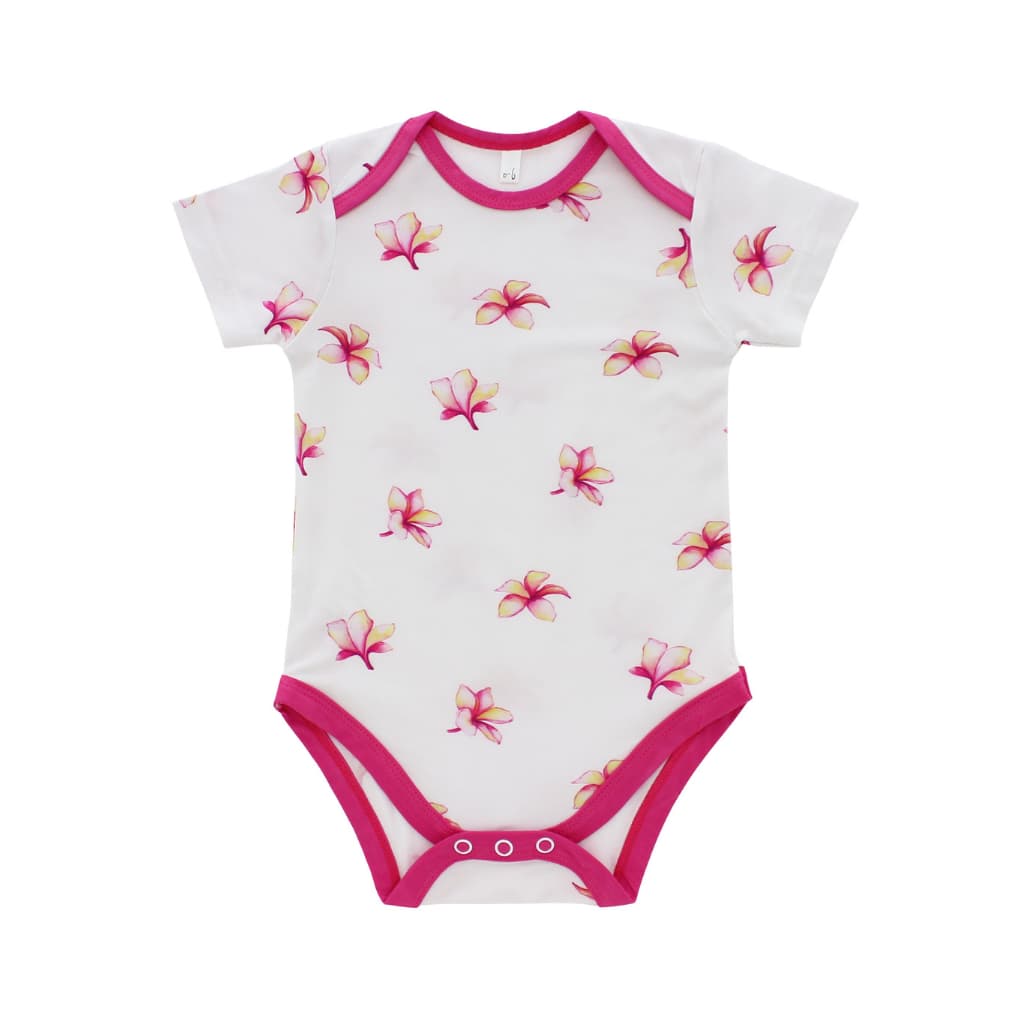 Plumeria Bamboo Onesie