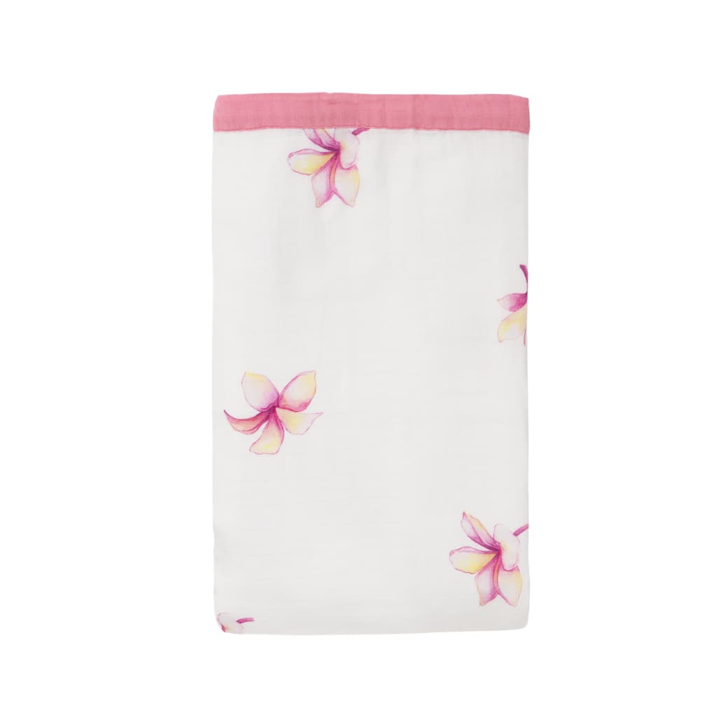 Plumeria Throw Blanket