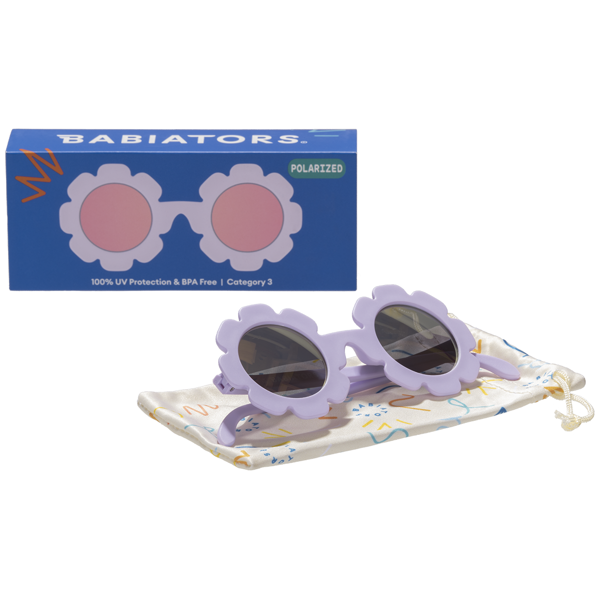 Irresistible Iris Flower | Lavender Polarized Mirrored Lenses