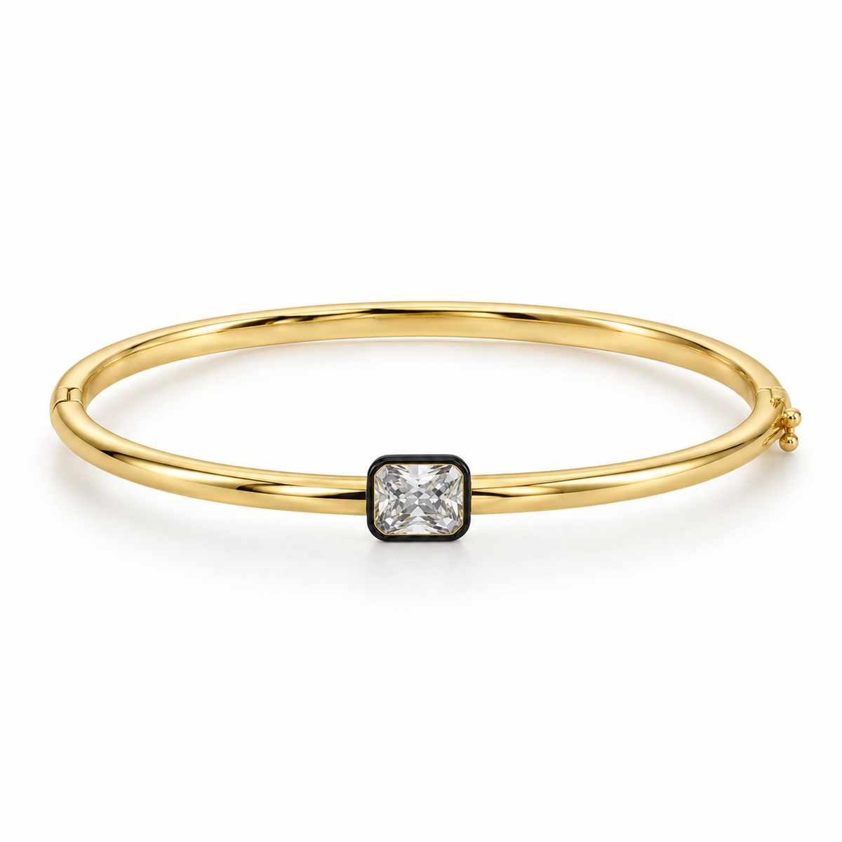 Georgian Emerald Cut Bangle