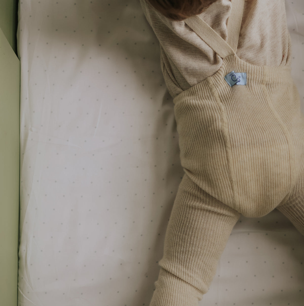 Classic Polka Dot Crib Sheet - Blue