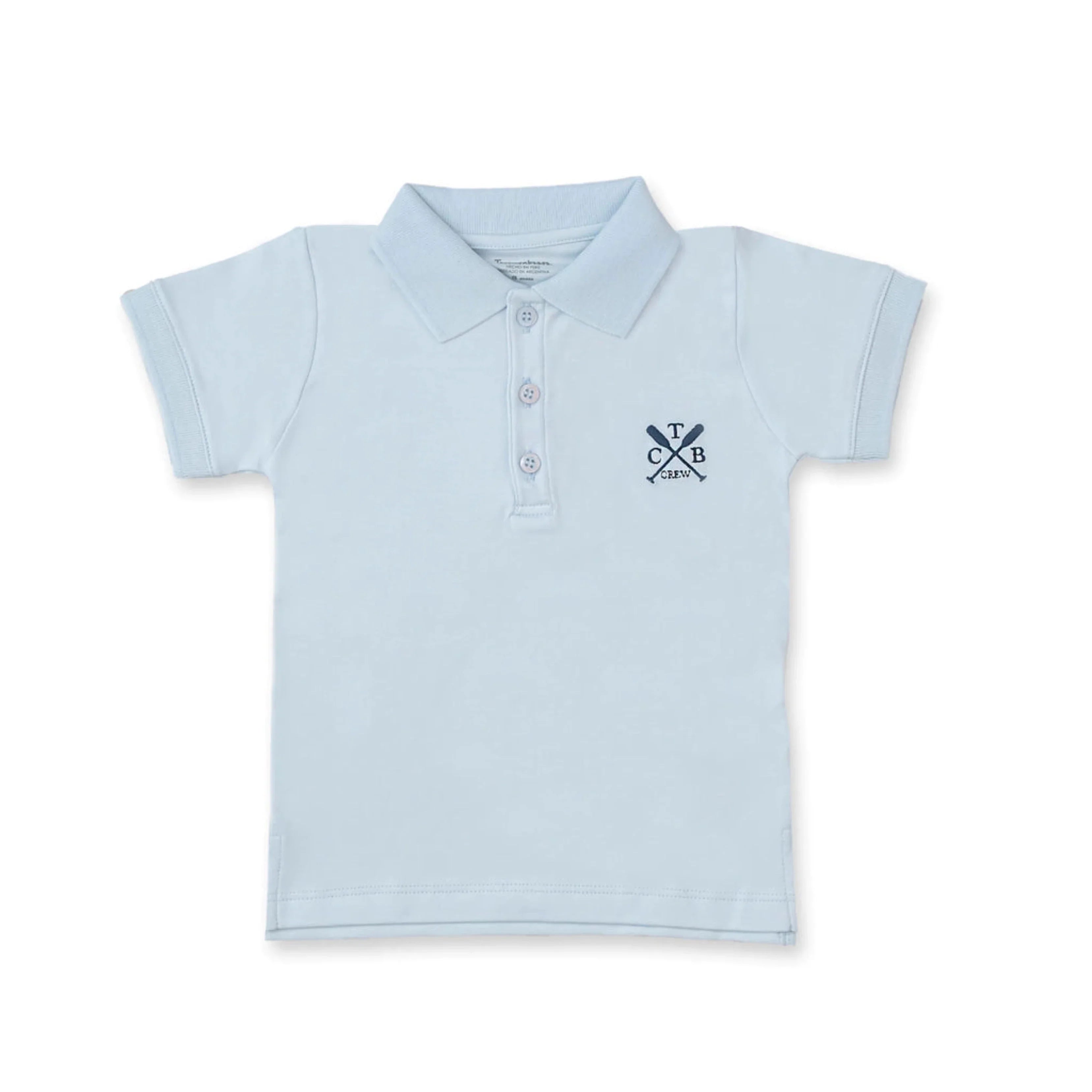 Pima Cotton Polo Shirts, Sky Blue