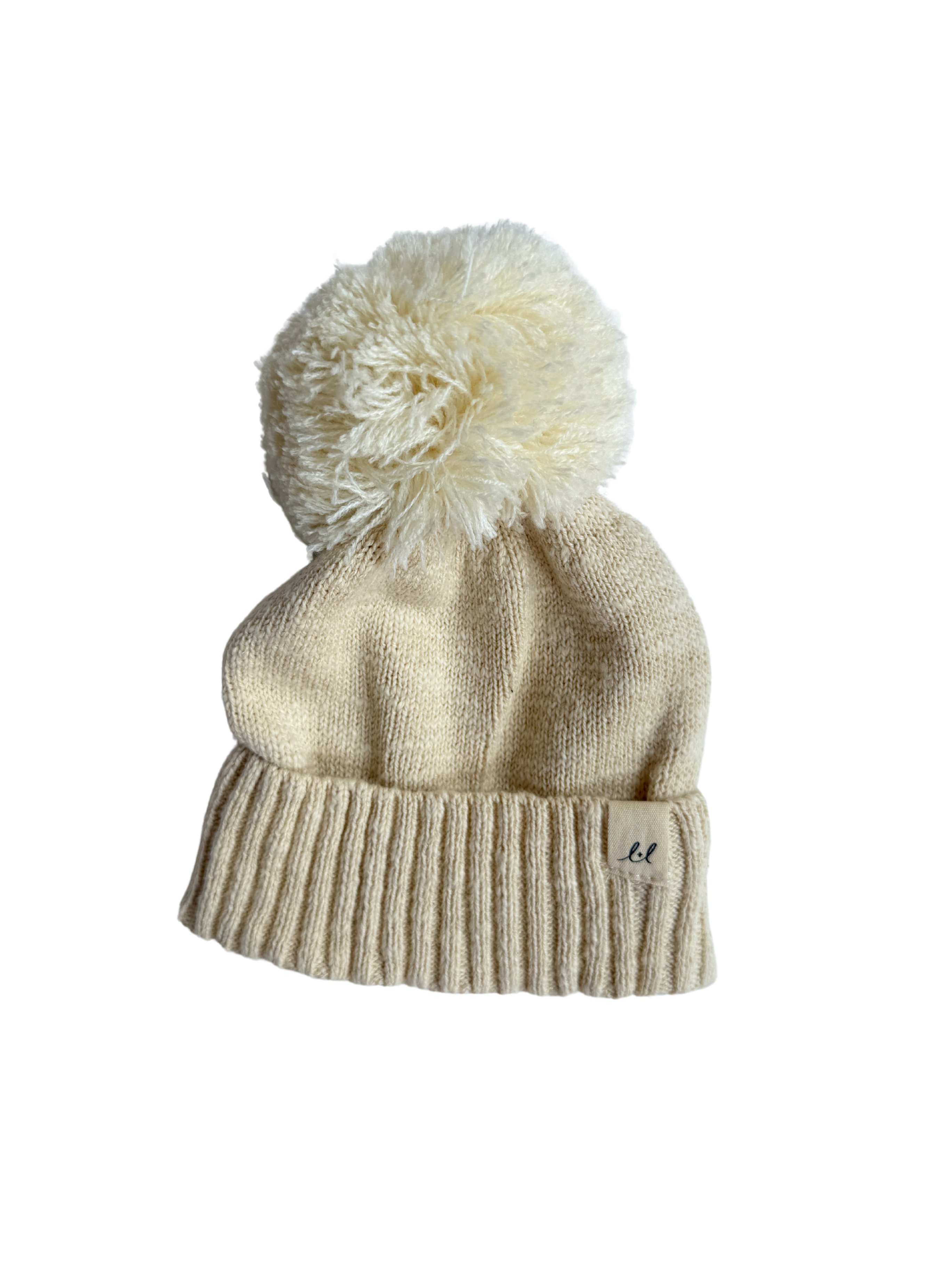 Luna + Luca Pom Beanie - French Cream