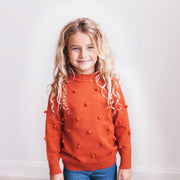 Rust Pom Sweater