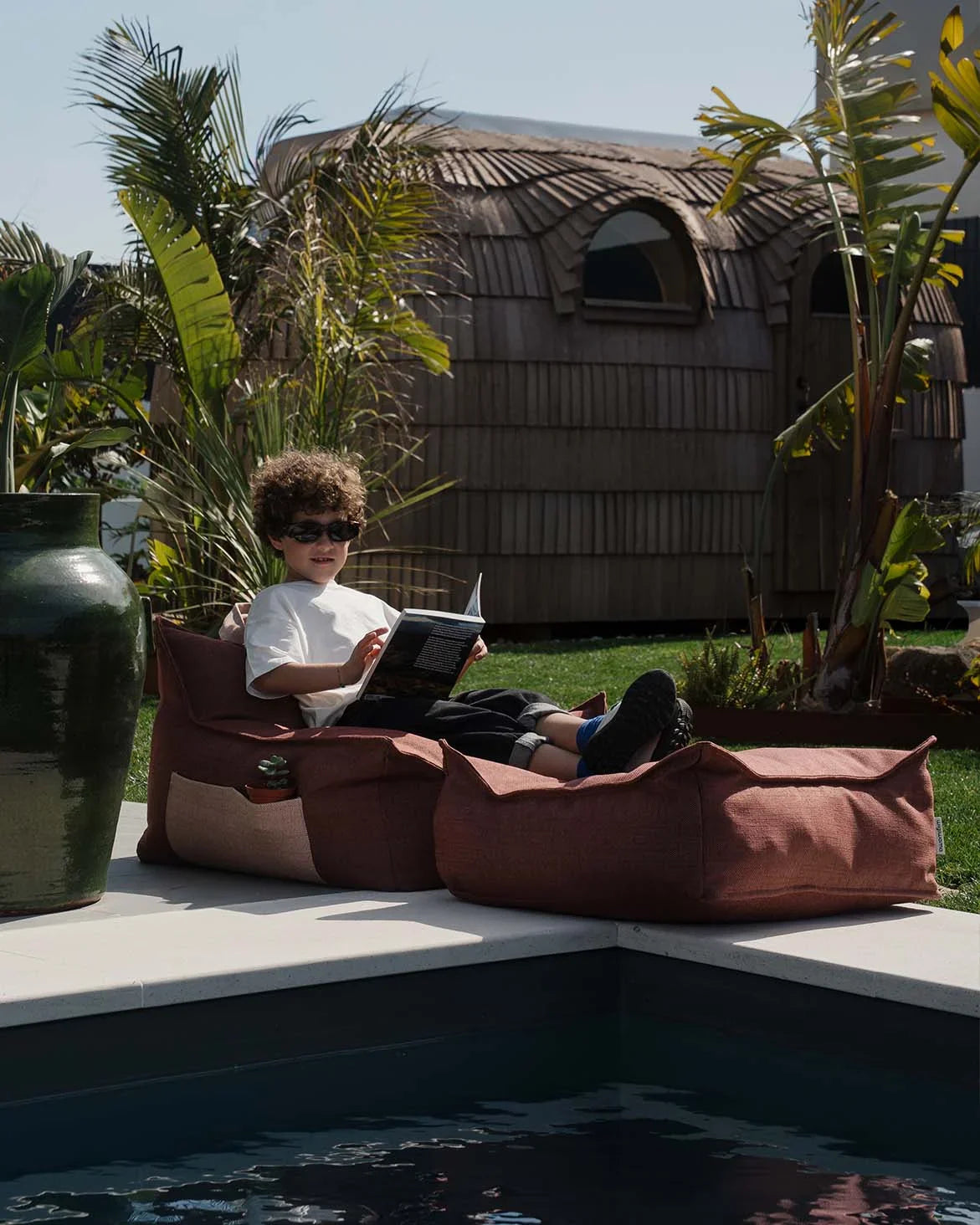 Pomegranate Outdoor Beanbag Chair