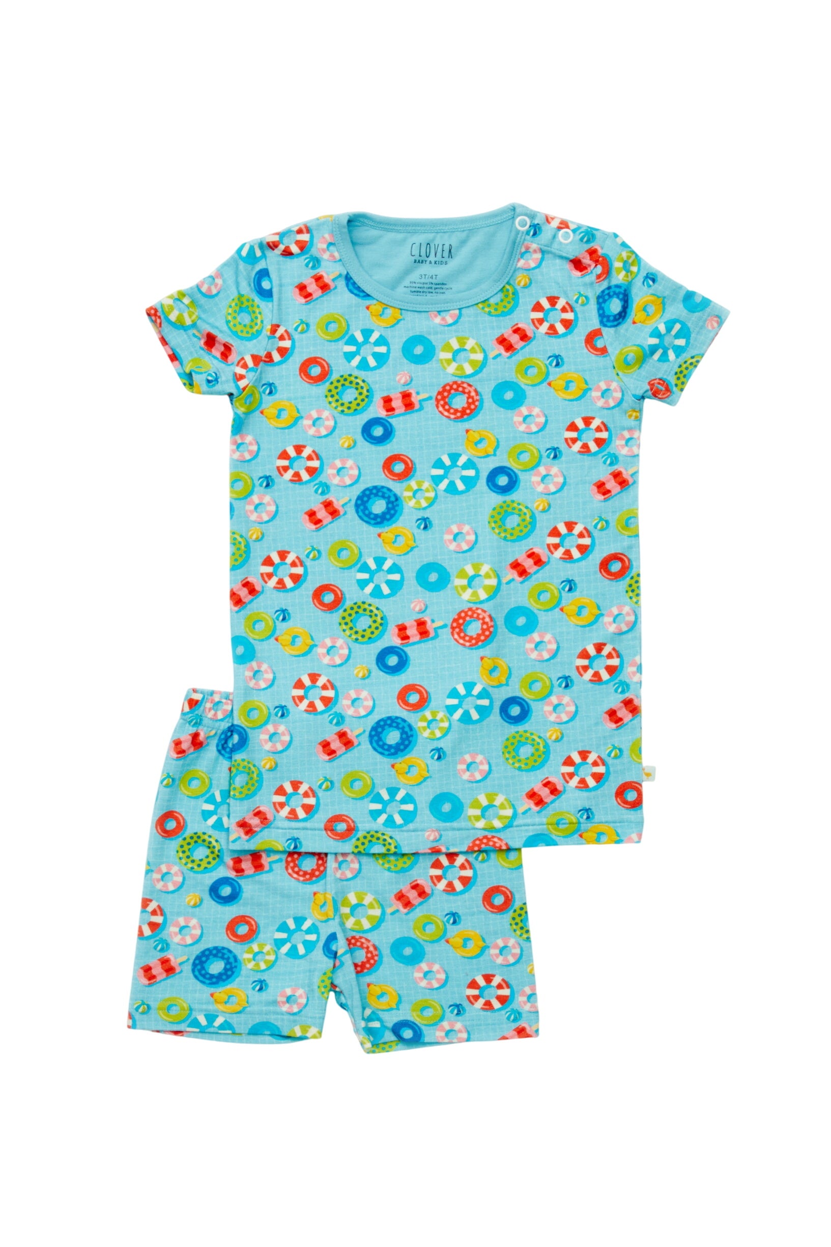 Shorts Pajama Set - Pool Floats