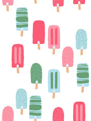 'popsicles' Wallpaper By Tea Collection - Strawberry Shortcake
