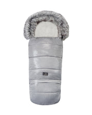 Pastel Dark Gray Organic Premium Wool Adjustable Footmuff