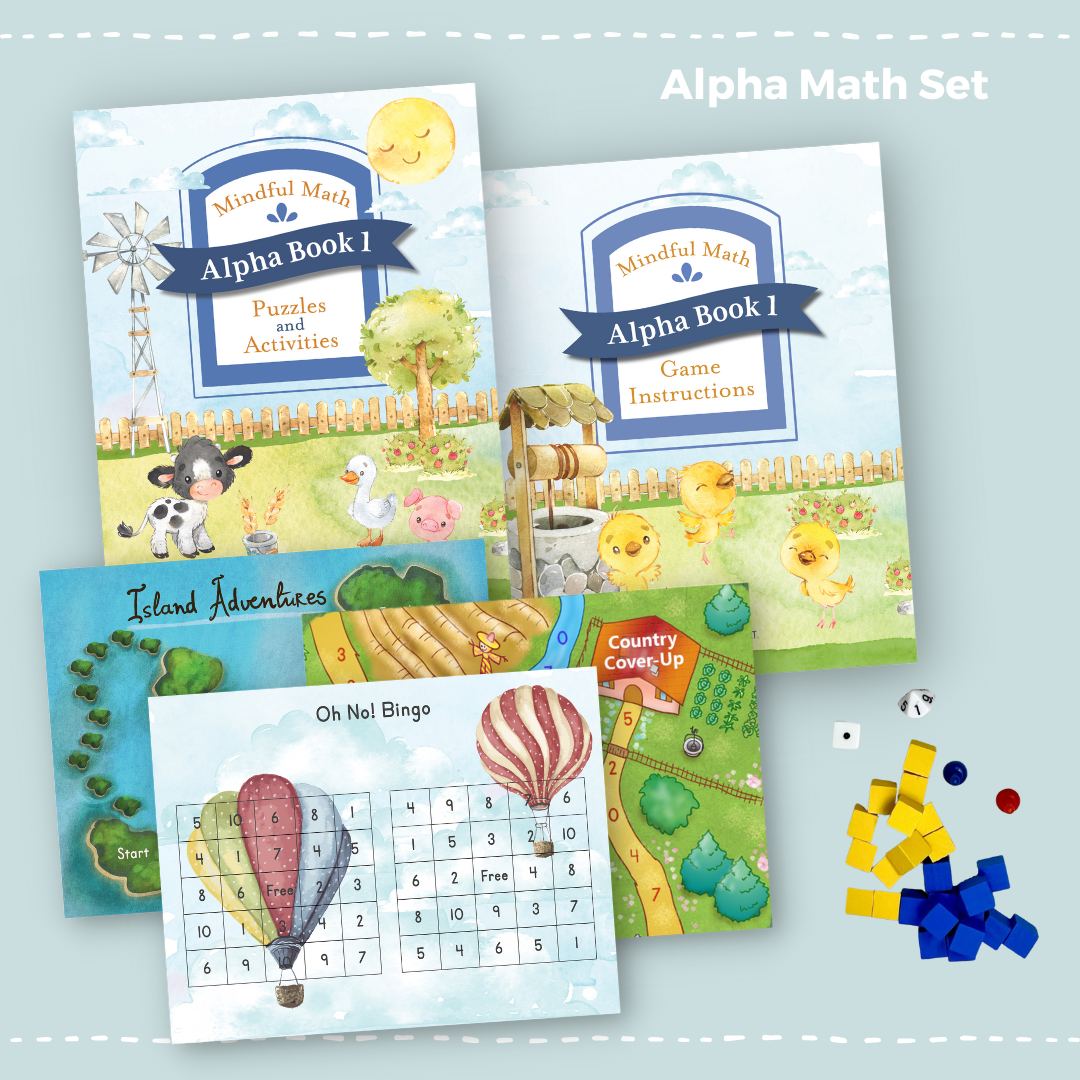 Mindful Math Alpha Set (puzzles And Activities + Game Kit)