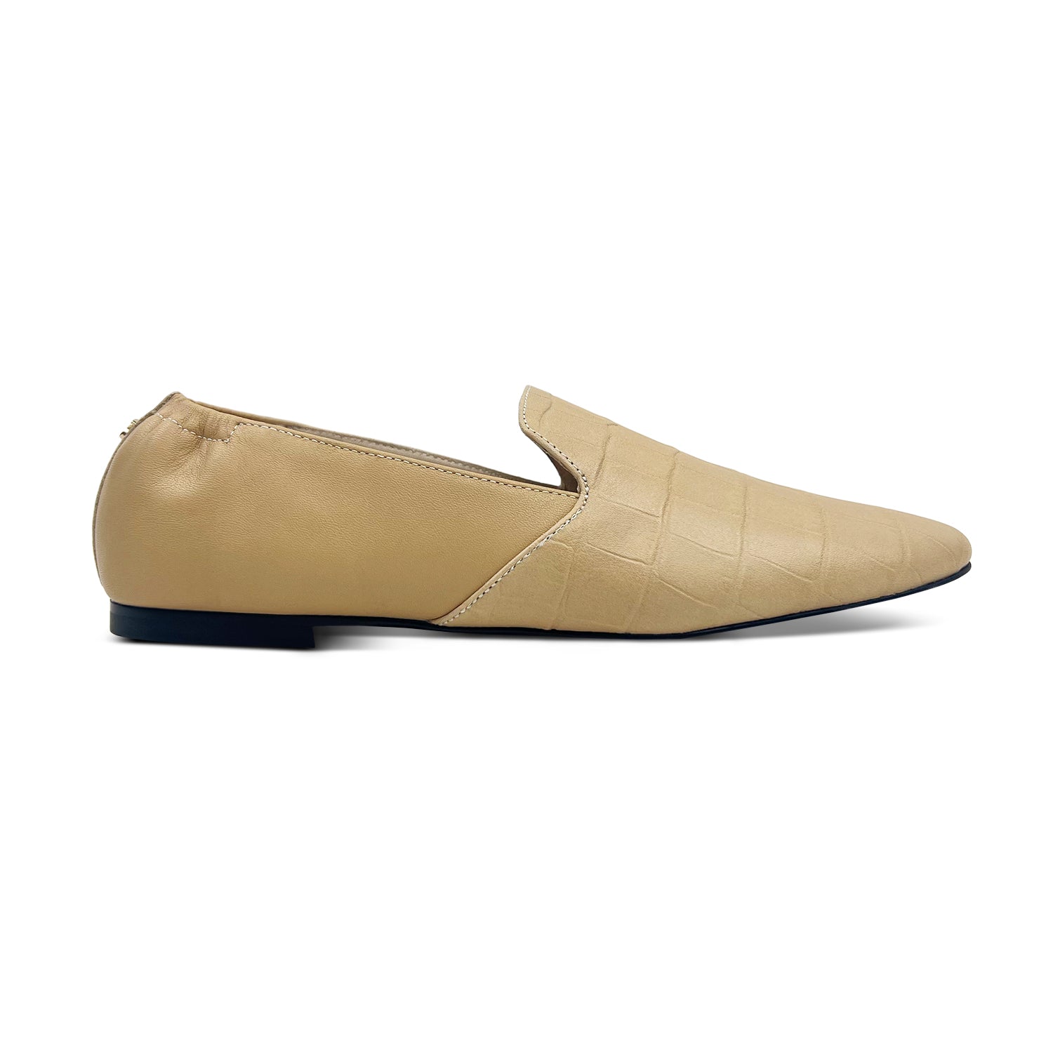 Preslie Loafer In Tan Reptile Leather