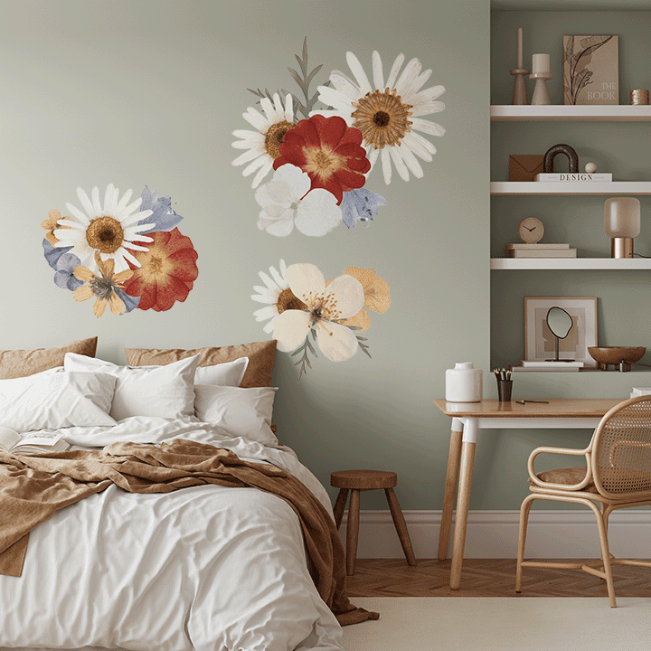 Pressed Floral Wall Decals