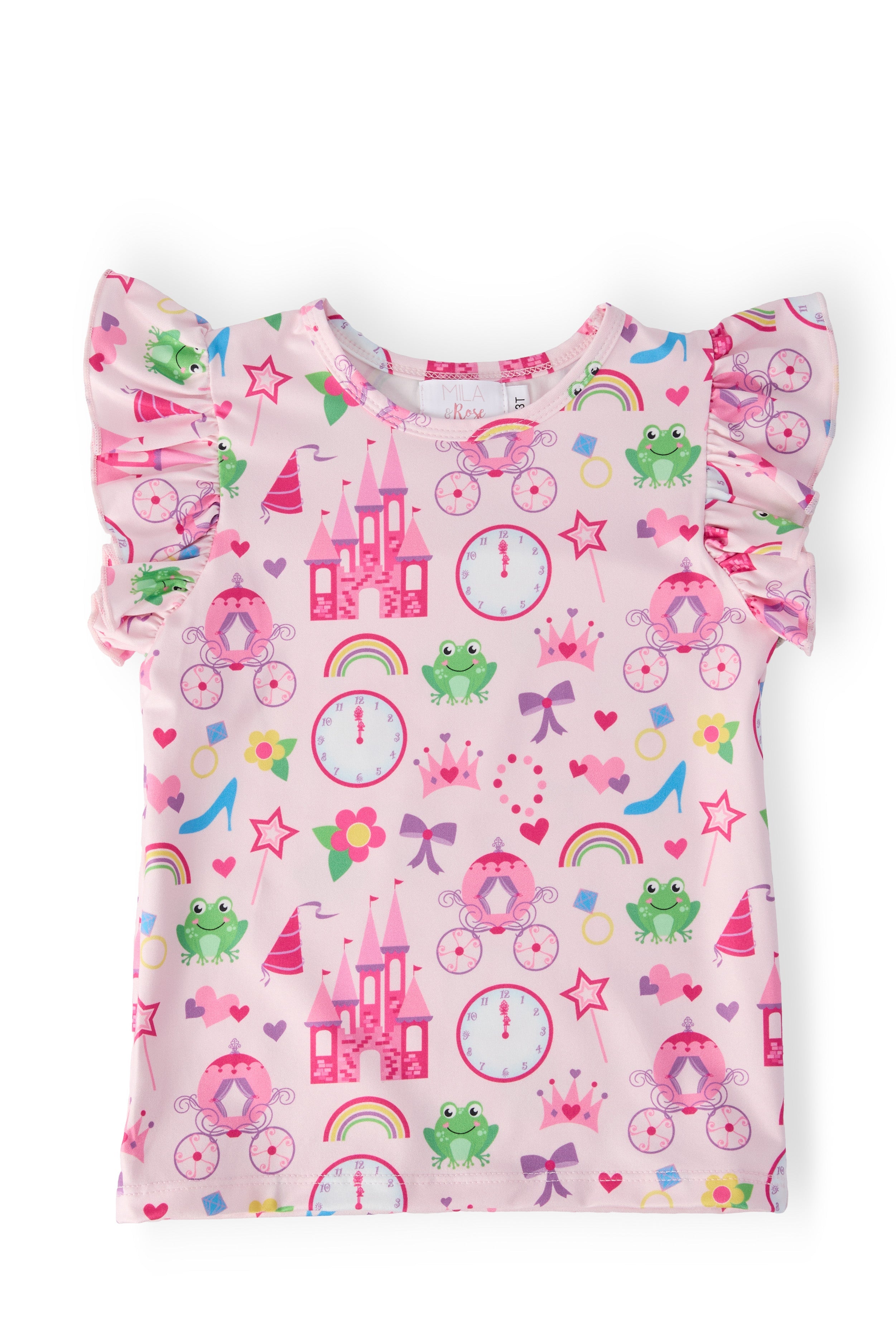 Princess & The Froggie S/s Ruffle Tee
