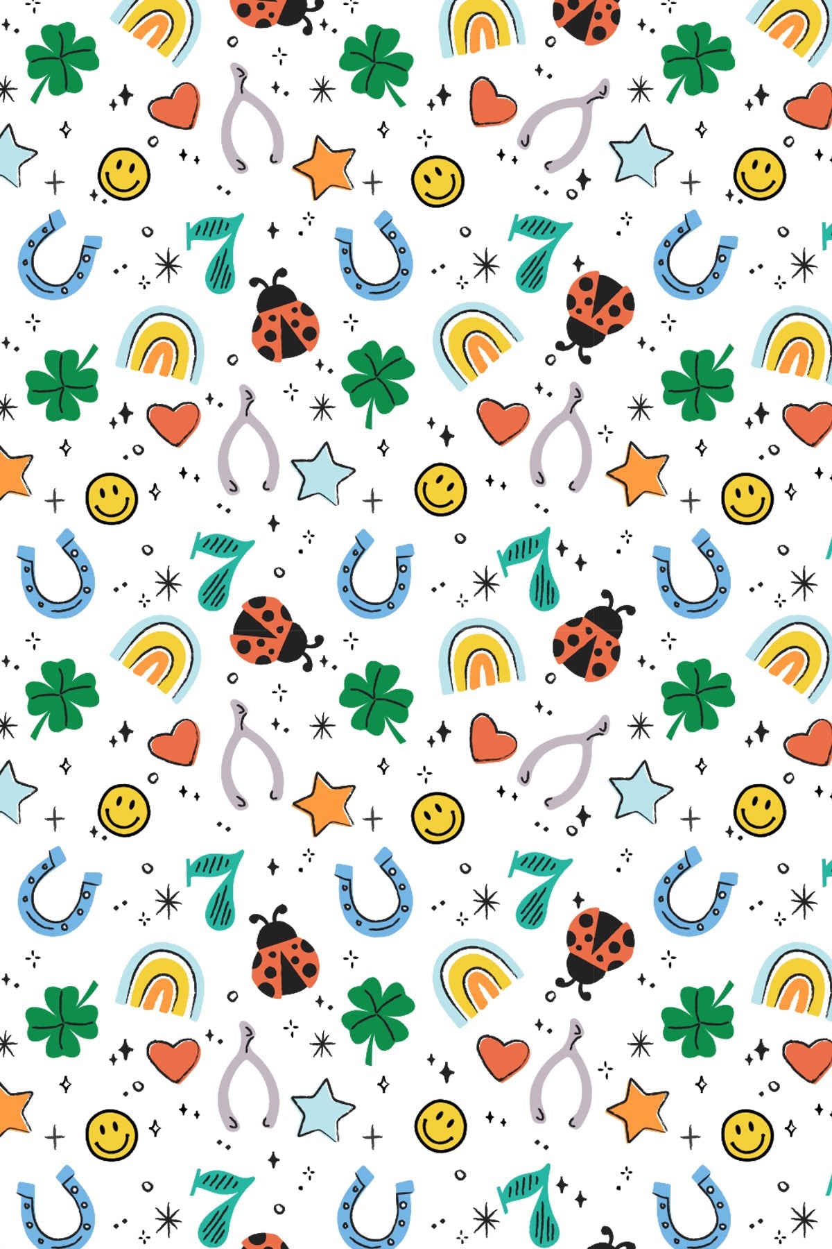 Soft & Stretchy Zipper Footie - Lucky Charms