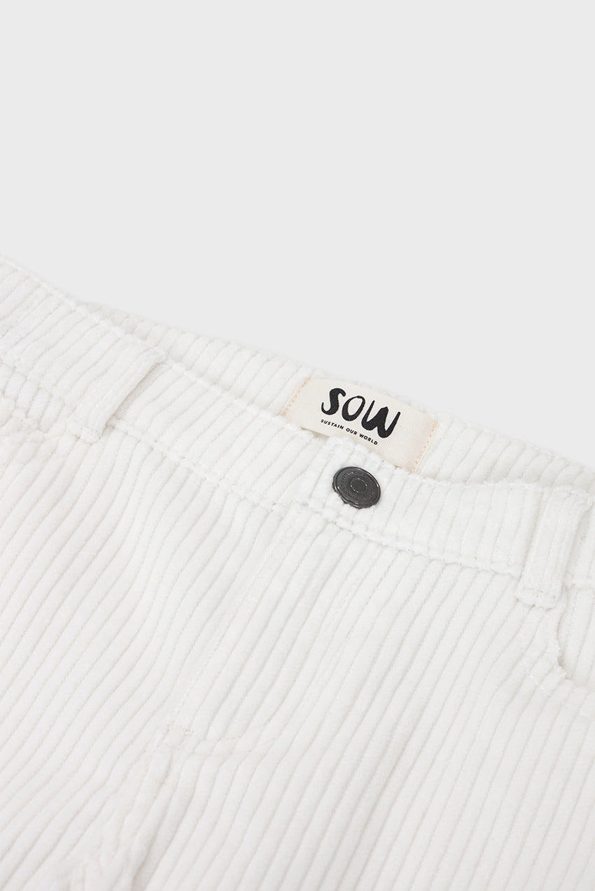 Organic Cotton Corduroy Straight Leg Pant