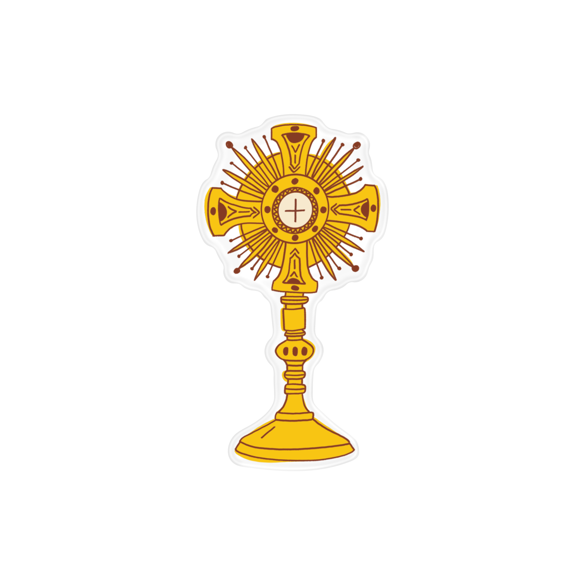 Monstrance Acrylic Pin