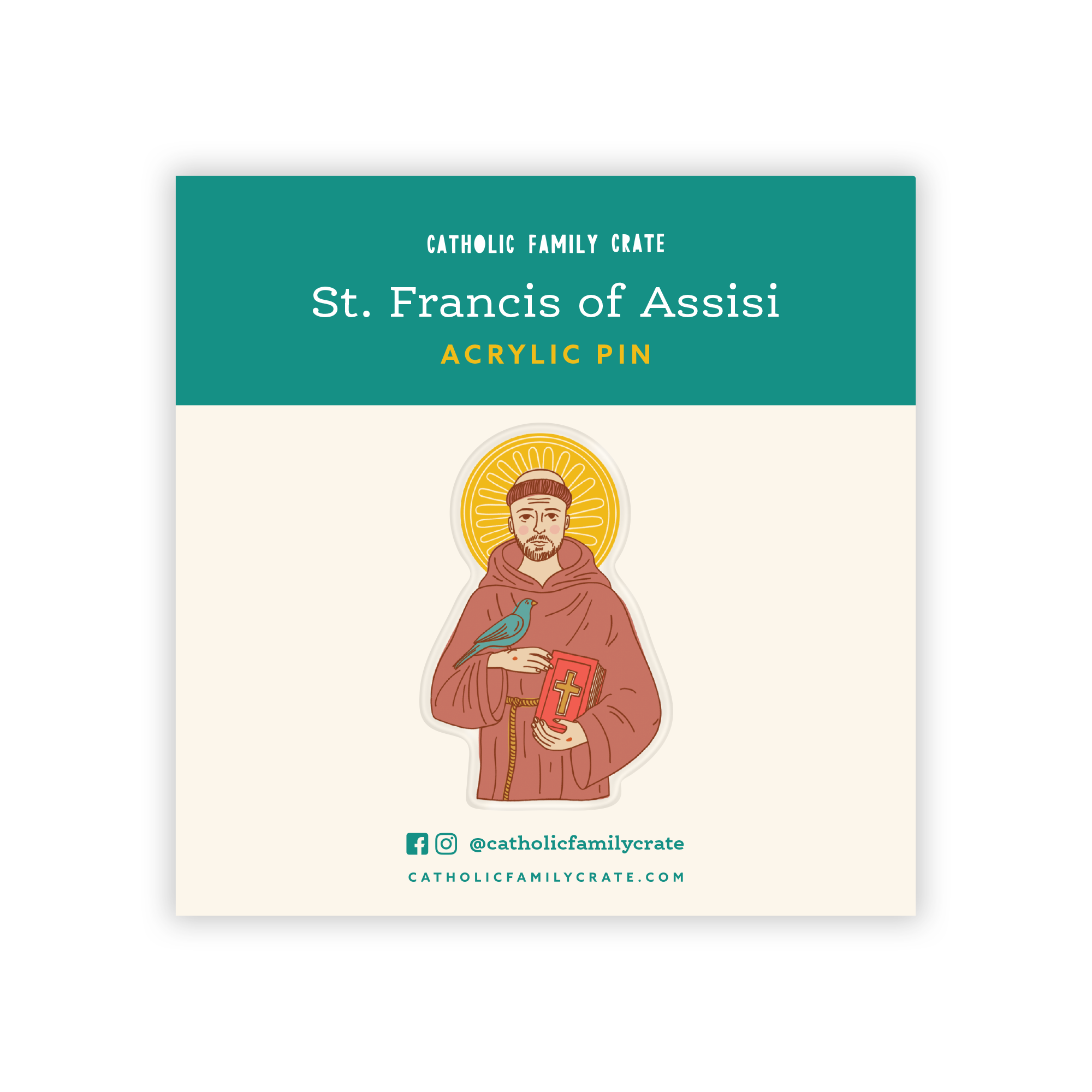 St. Francis Of Assisi Pin