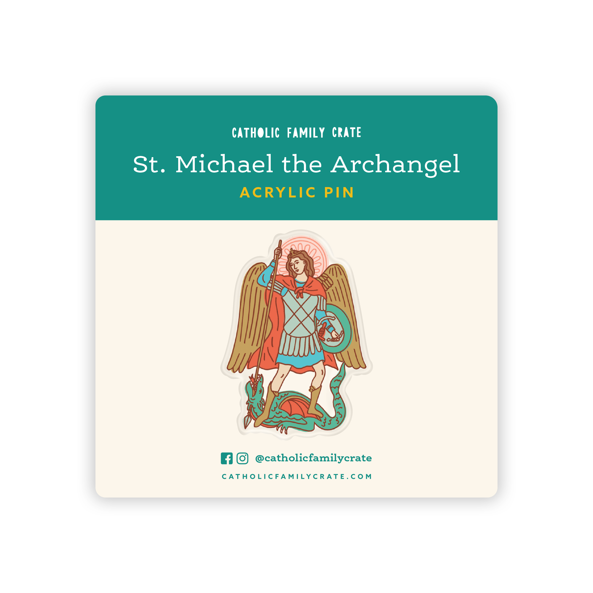 St. Michael The Archangel Pin