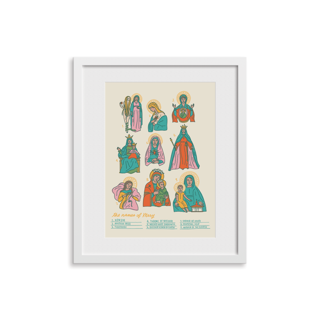 The Names Of Mary Art Print