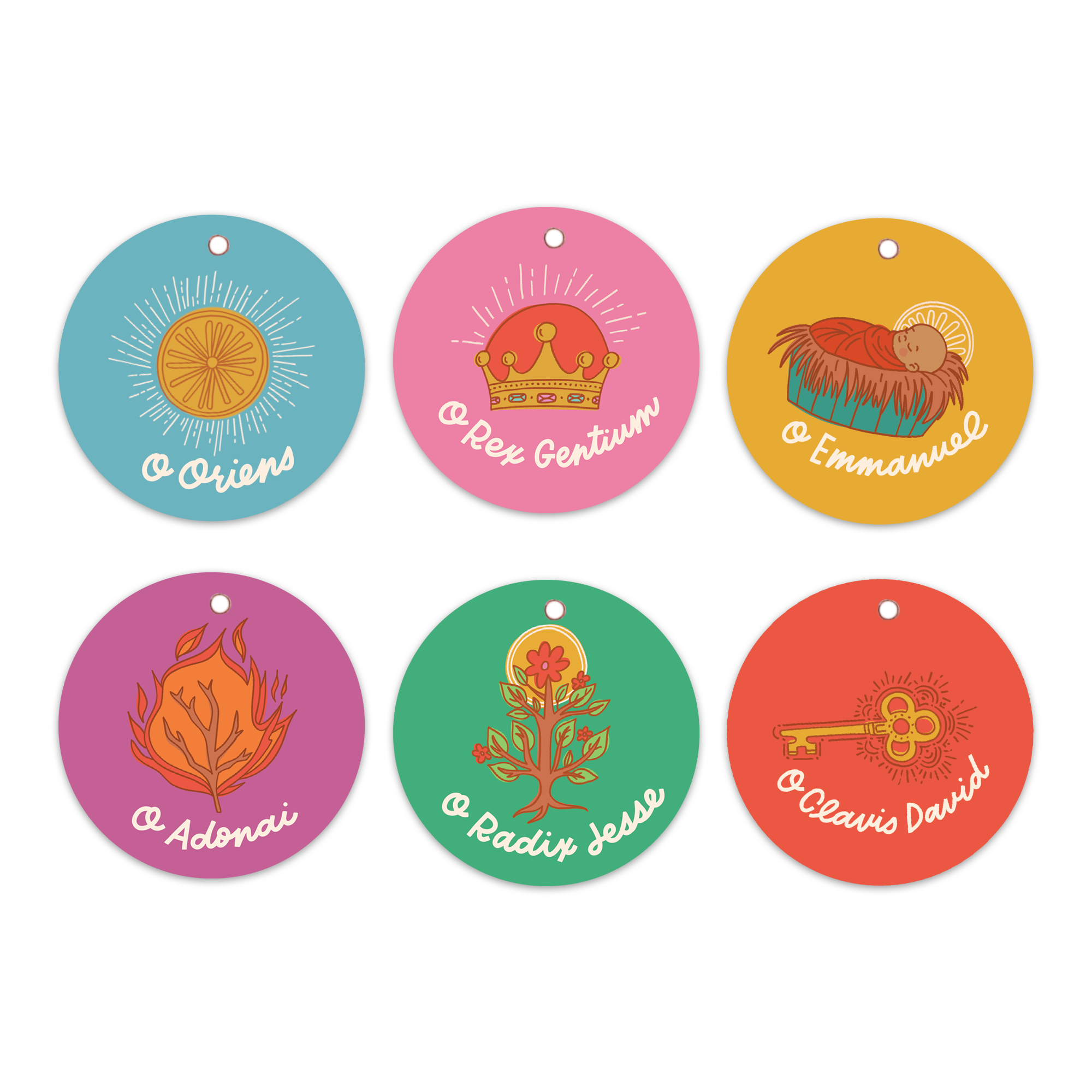 "o Antiphons" Ornaments