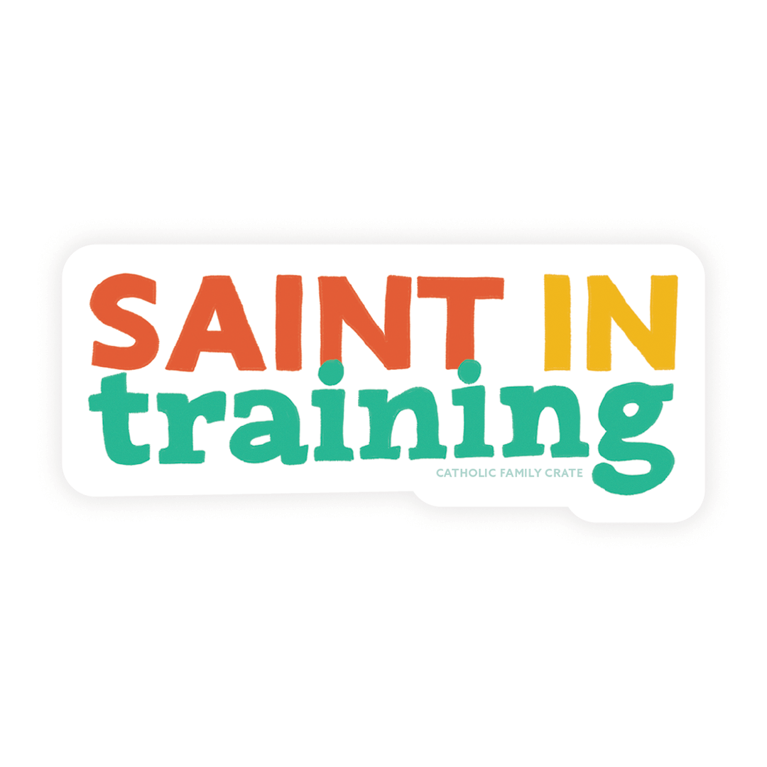 Saint In Training Sticker