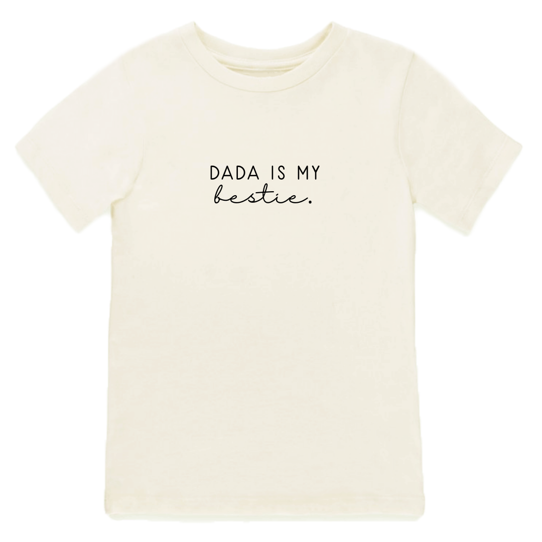 Dada Is My Bestie - Organic Cotton Kids Graphic Tee