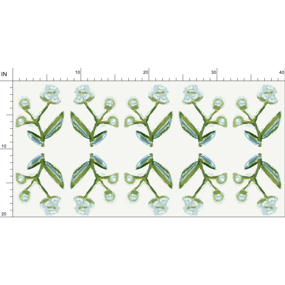 Antonia Fabric (blue & Green)