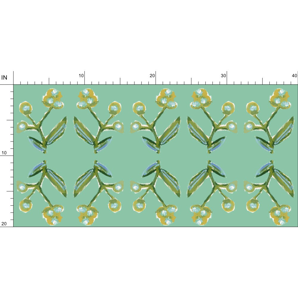 Antonia Fabric (green & Citron)