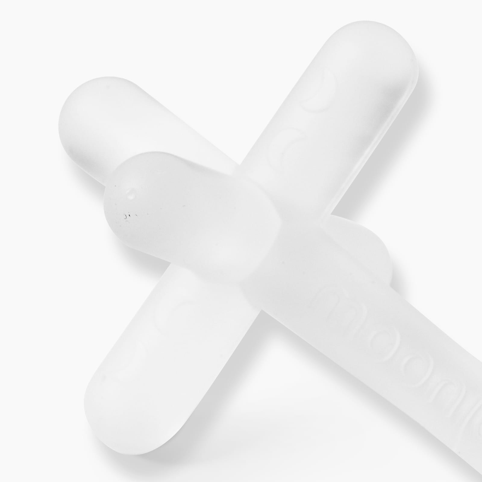 1-pack Clear Silicone Patented Moonjax® Best Baby Teether