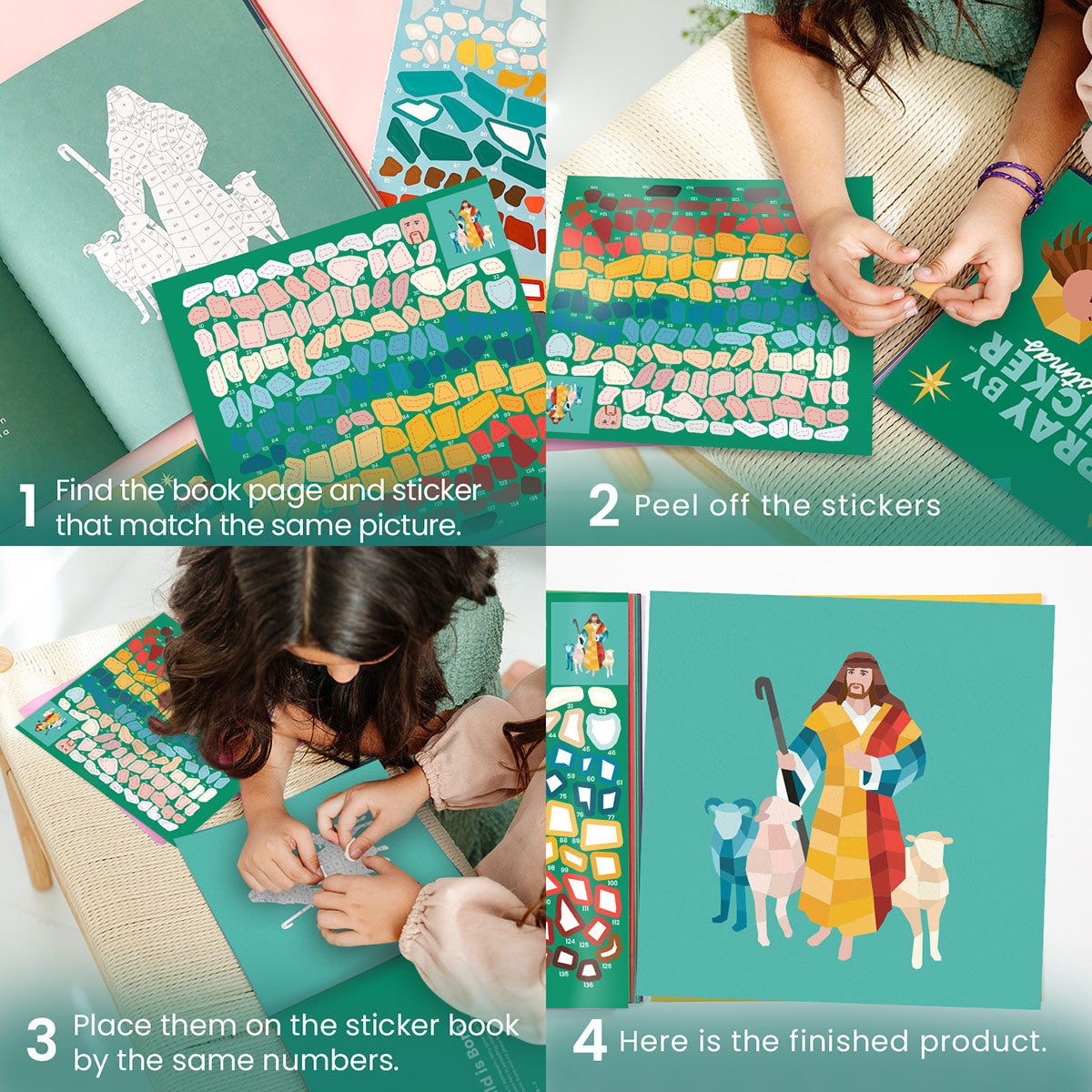 Pray By Sticker: Christmas Sticker Book