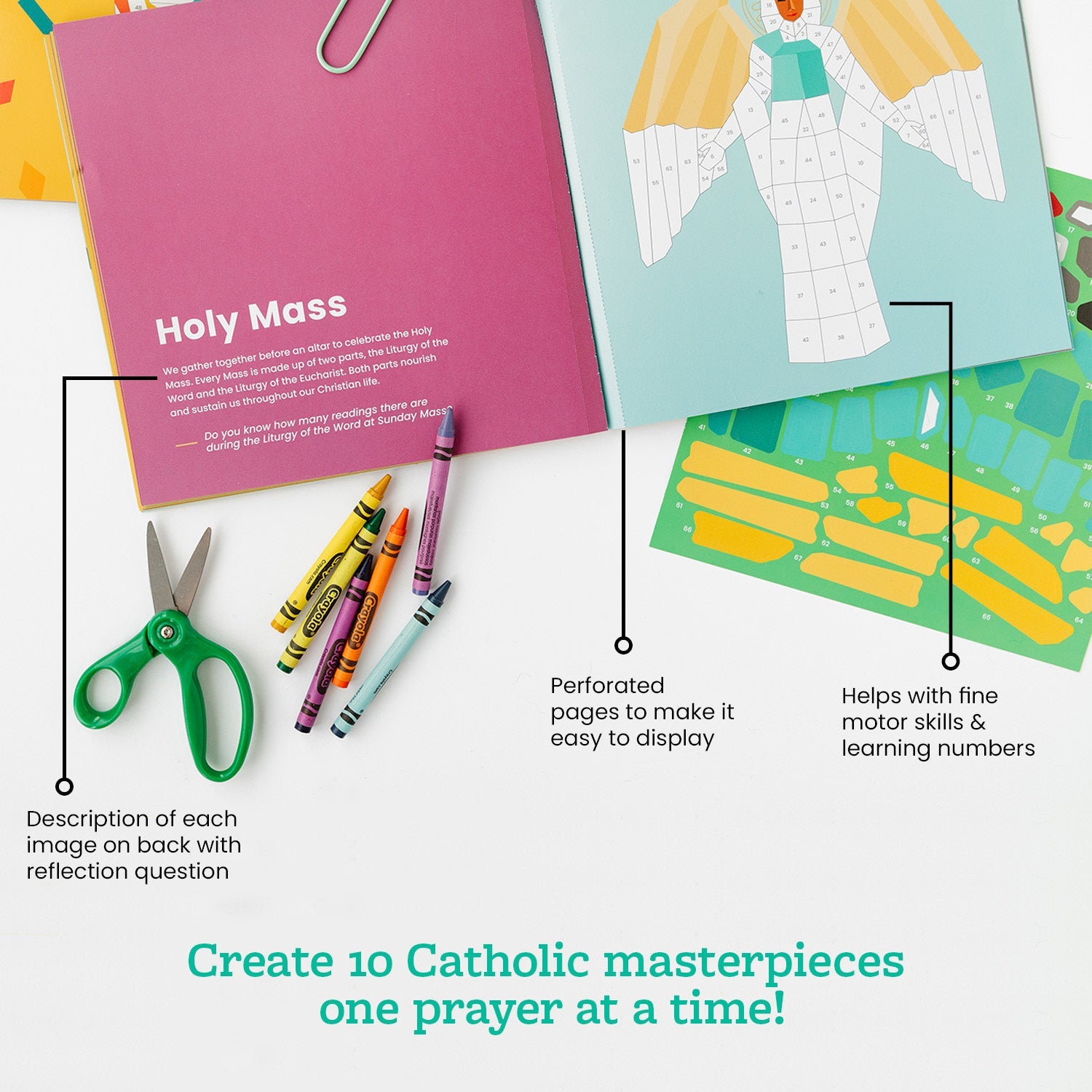 Pray By Sticker: Paint-by-number Sticker Book