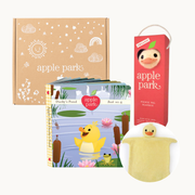 Organic Sherpa Ducky Blankie & Book Set