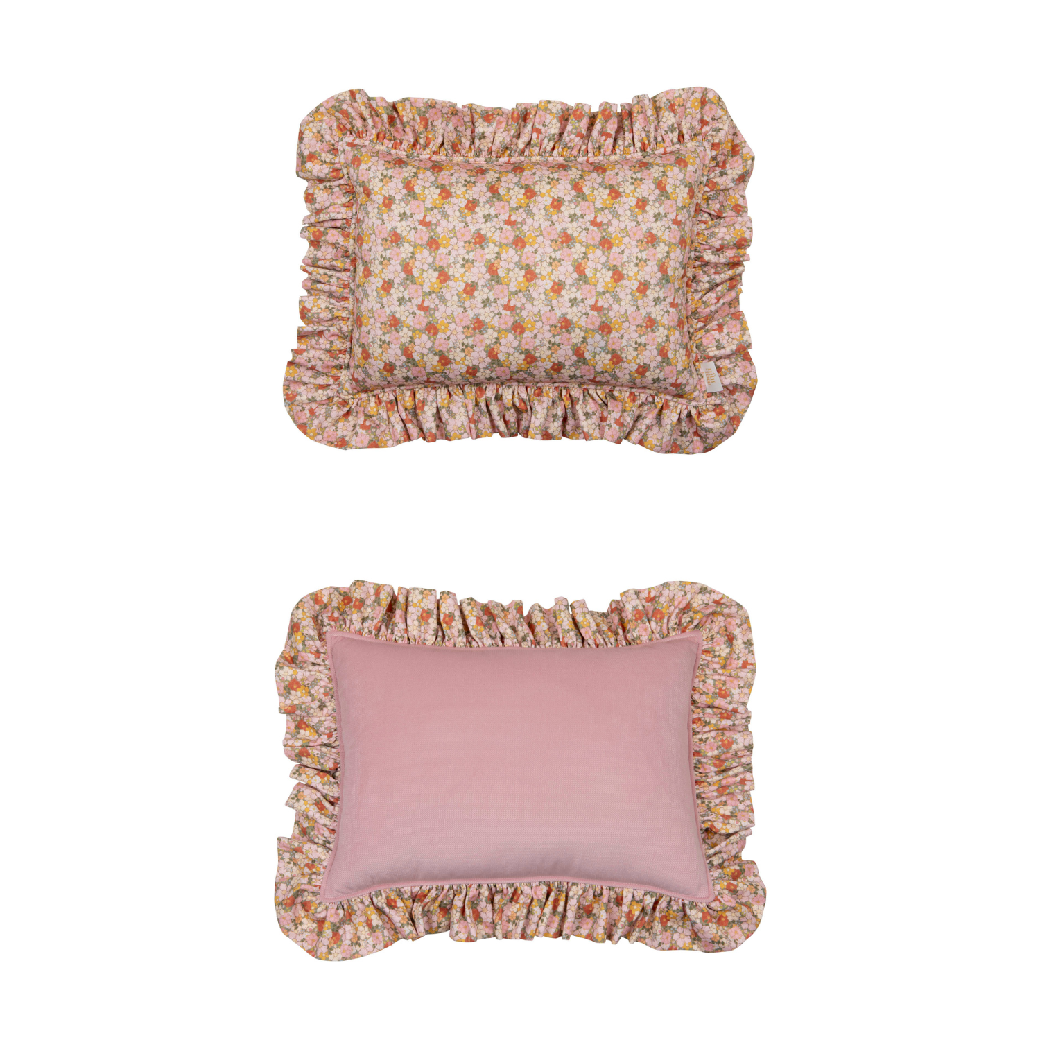 "green Garden" Pillow With Frill