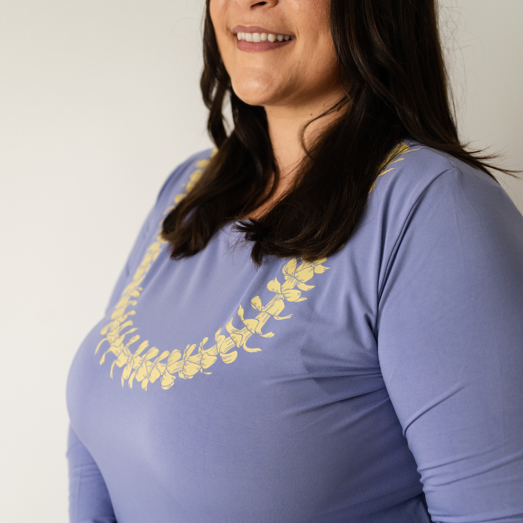 Lei Pua Kenikeni Women's Long Bamboo Pajamas